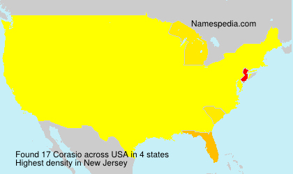Surname Corasio in USA Surname Corasio in USA