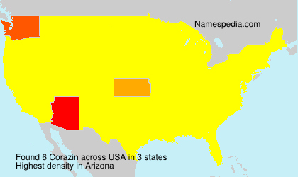 Surname Corazin in USA Surname Corazin in USA