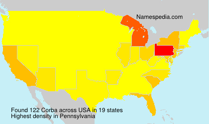 Surname Corba in USA Surname Corba in USA