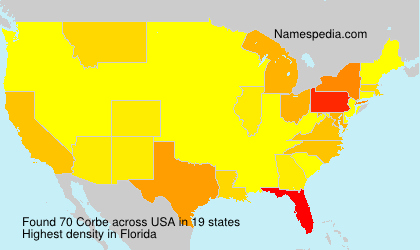 Surname Corbe in USA Surname Corbe in USA