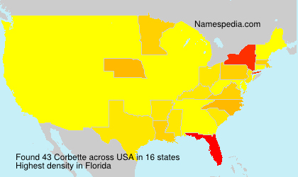 Surname Corbette in USA Surname Corbette in USA