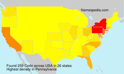 Surname Corbi in USA Surname Corbi in USA