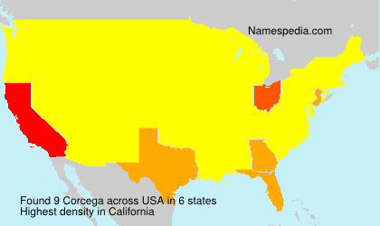 Surname Corcega in USA Surname Corcega in USA
