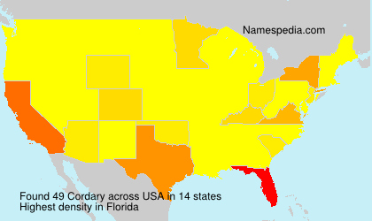 Surname Cordary in USA Surname Cordary in USA