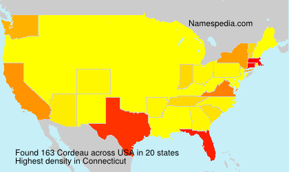 Surname Cordeau in USA Surname Cordeau in USA