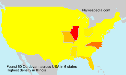 Surname Cordevant in USA Surname Cordevant in USA