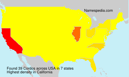 Surname Cordos in USA Surname Cordos in USA