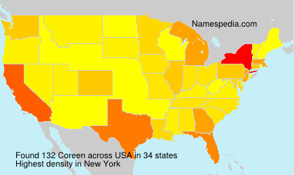 Surname Coreen in USA Surname Coreen in USA