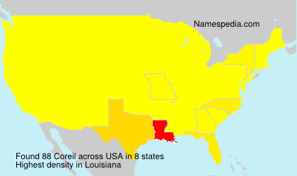 Surname Coreil in USA Surname Coreil in USA