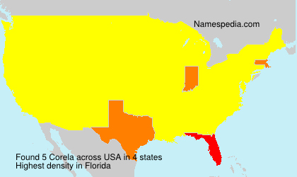 Surname Corela in USA Surname Corela in USA