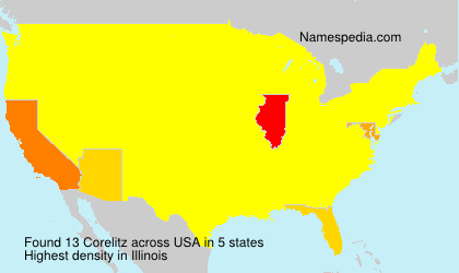 Surname Corelitz in USA Surname Corelitz in USA