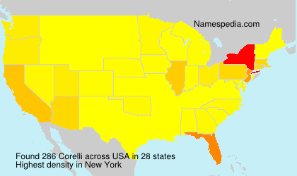 Surname Corelli in USA Surname Corelli in USA