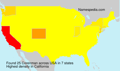 Surname Corenman in USA Surname Corenman in USA