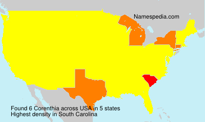 Surname Corenthia in USA Surname Corenthia in USA