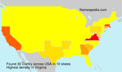 Surname Corfey in USA Surname Corfey in USA