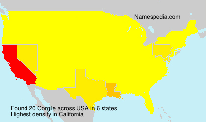 Surname Corgile in USA Surname Corgile in USA