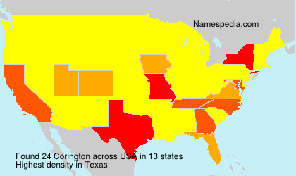 Surname Corington in USA Surname Corington in USA