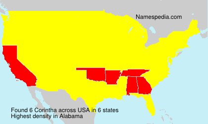 Surname Corintha in USA Surname Corintha in USA