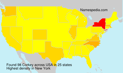 Surname Corkey in USA Surname Corkey in USA