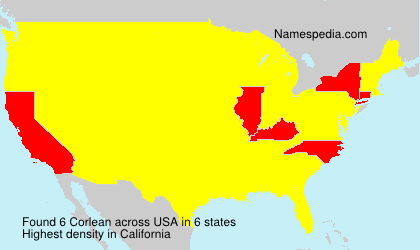 Surname Corlean in USA Surname Corlean in USA