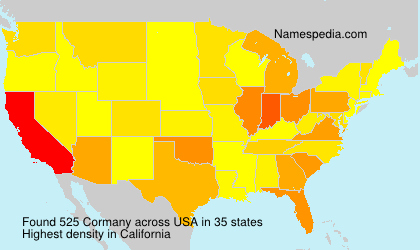 Surname Cormany in USA Surname Cormany in USA