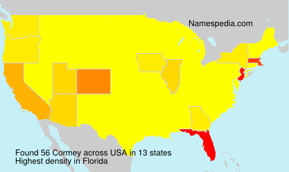 Surname Cormey in USA Surname Cormey in USA