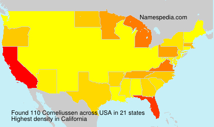 Surname Corneliussen in USA Surname Corneliussen in USA