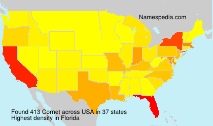 Surname Cornet in USA Surname Cornet in USA