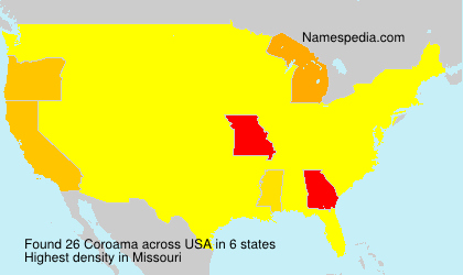 Surname Coroama in USA Surname Coroama in USA