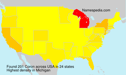 Surname Coron in USA Surname Coron in USA