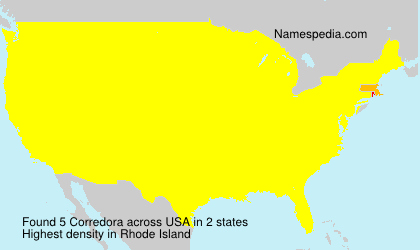 Surname Corredora in USA Surname Corredora in USA