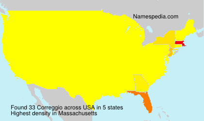 Surname Correggio in USA Surname Correggio in USA