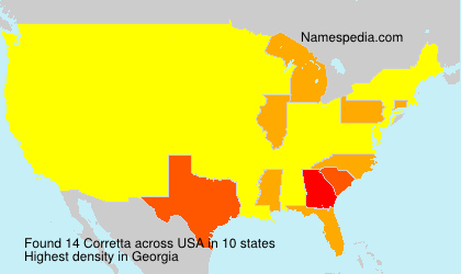 Surname Corretta in USA Surname Corretta in USA