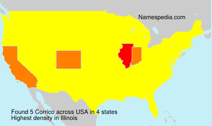 Surname Corrico in USA Surname Corrico in USA