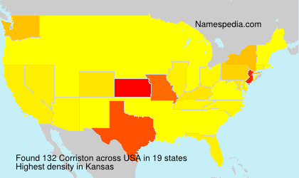 Surname Corriston in USA Surname Corriston in USA