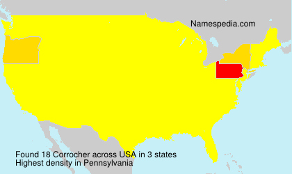 Surname Corrocher in USA Surname Corrocher in USA