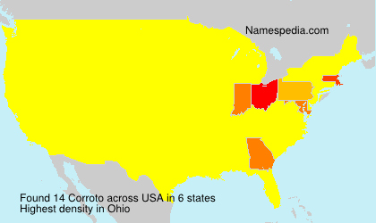 Surname Corroto in USA