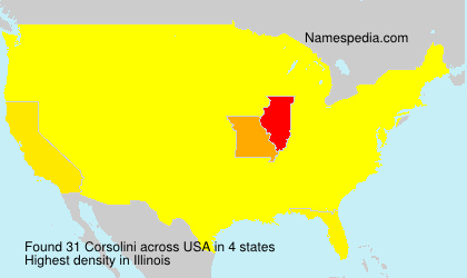 Surname Corsolini in USA Surname Corsolini in USA