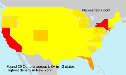 Surname Cortella in USA Surname Cortella in USA