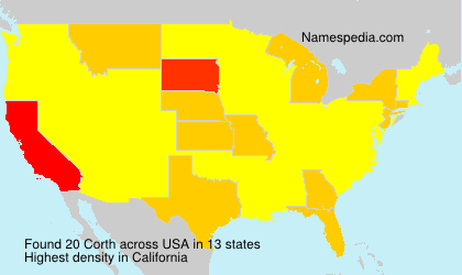 Surname Corth in USA Surname Corth in USA