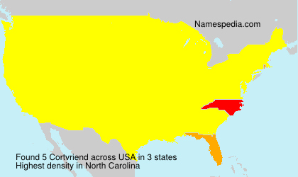 Surname Cortvriend in USA Surname Cortvriend in USA