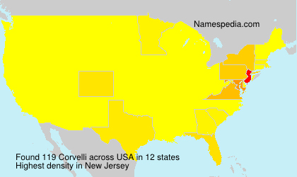 Surname Corvelli in USA Surname Corvelli in USA