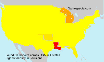 Surname Corvers in USA Surname Corvers in USA