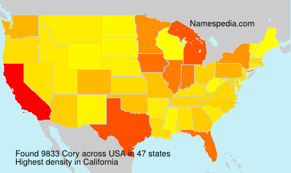 Surname Cory in USA Surname Cory in USA