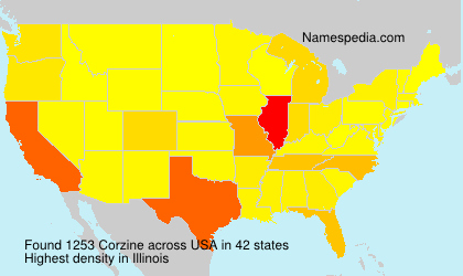 Surname Corzine in USA Surname Corzine in USA