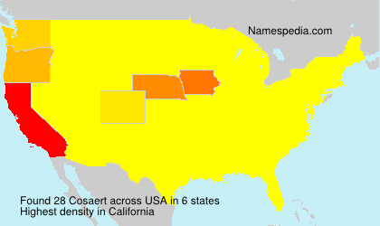 Surname Cosaert in USA Surname Cosaert in USA