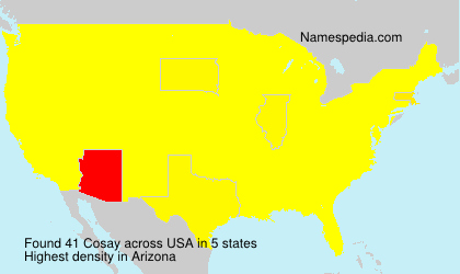 Surname Cosay in USA Surname Cosay in USA