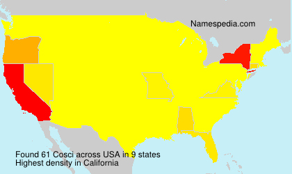 Surname Cosci in USA Surname Cosci in USA