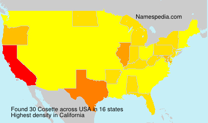 Surname Cosette in USA Surname Cosette in USA