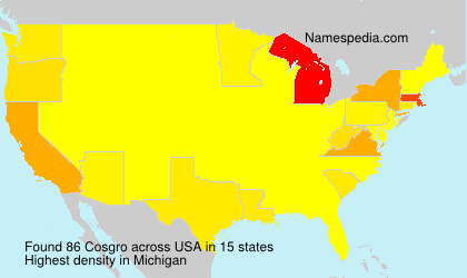 Surname Cosgro in USA Surname Cosgro in USA
